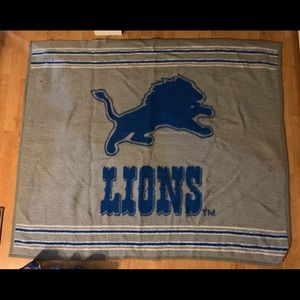 Detroit Lions Vintage Blanket
